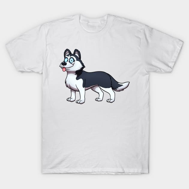 Siberian Husky T-Shirt by TheMaskedTooner